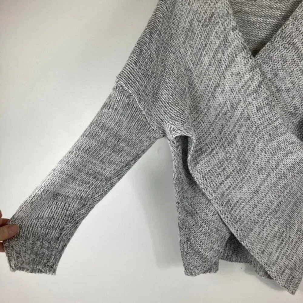 Womens Aeon Hayden Cross Over Sweater‎ Gray M